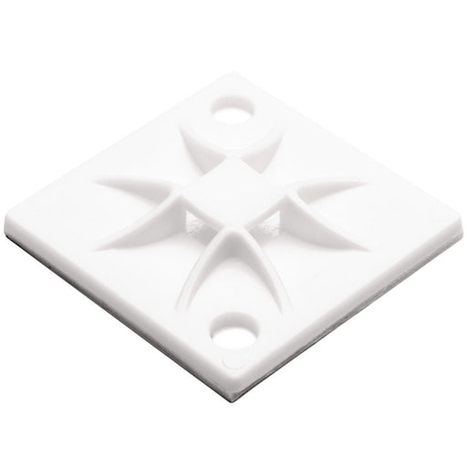 HellermannTyton - Befestigungssockel und -element für Kabelbinder Montagesockel QM30A-PA66-NA-C1 30x30mm natur − 100 Stück
