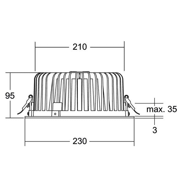 Brumberg Leuchten - Downlight/Strahler/Flutlicht LED-Einbaudownlight 12551184