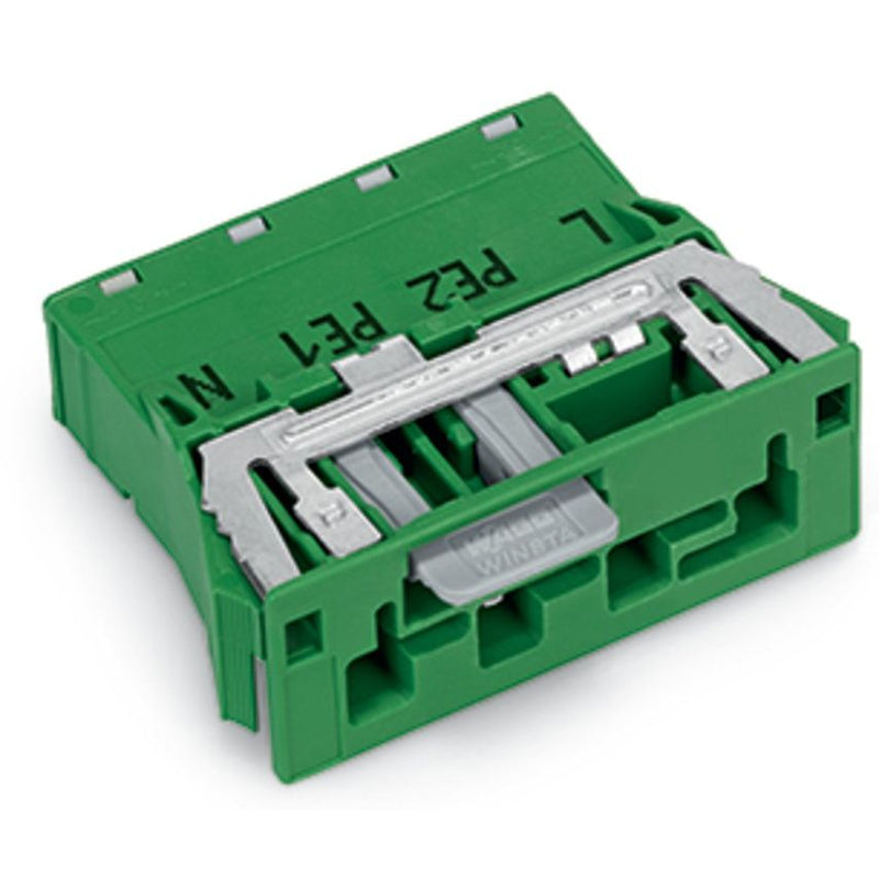 WAGO - Geräteanschluss für steckbare Gebäudeinstallation Snap-In-Stecker 770-2334/007-000 4-polig,grün − 100 Stück