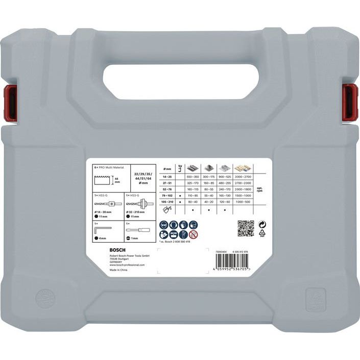 Bosch Power Tools - Werkzeugset PRO Multi Material 2608900524VE(12) Lochsägen-Set  − 1 Packung