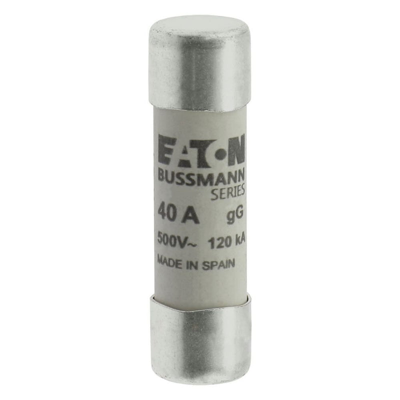 Eaton - Zylindrische Sicherung Sicherungseinsatz Nieders. CYLINDRICA#C14G40 40A AC 500V 120kA − 10 Stück