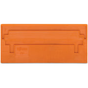 WAGO - Abschluss- und Zwischenplatte für Reihenklemme Trennwand, überstehend, 2 284-329 mm dick, orange − 100 Stück