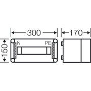 Hensel - Installationskleinverteiler Automatengehäuse Mi 1112 12TE