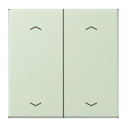 Jung - Abdeckung/Bedienelement für Installationsschalterprogramme Wippe mit Pfeilsymbolen LC 102 P 218 vert anglais pale