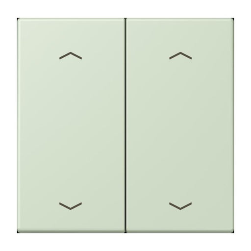 Jung - Abdeckung/Bedienelement für Installationsschalterprogramme Wippe mit Pfeilsymbolen LC 102 P 218 vert anglais pale