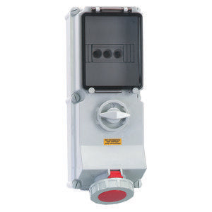 Bals Elektrotech - CEE-Steckdose abschaltbar, abgesichert (IEC 60309) Wandsteckdose abschaltbar 17543 verriegelt abgesich