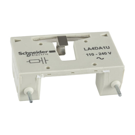 Schneider Electric - Baustein für Schutzbeschaltung Überspannungsbegrenzer LA4DA1U RC 110-240VAC
