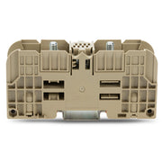 WAGO - Durchgangs-Reihenklemme Bolzenklemme 884-3500 M6,beige − 10 Stück