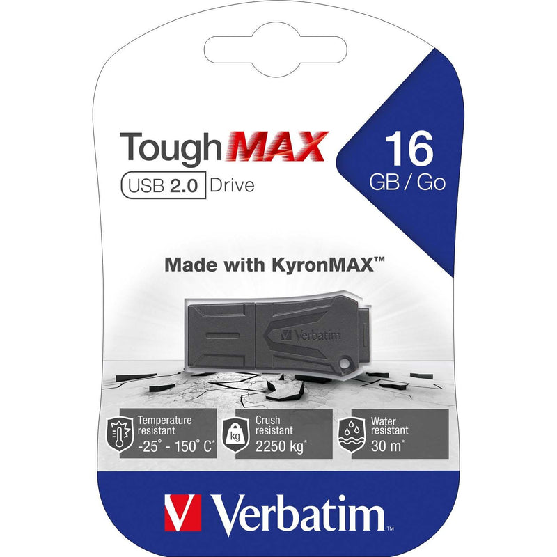 Verbatim - Speichermedium digital USB-Stick 16GB 2.0 49330 ToughMAX,sw