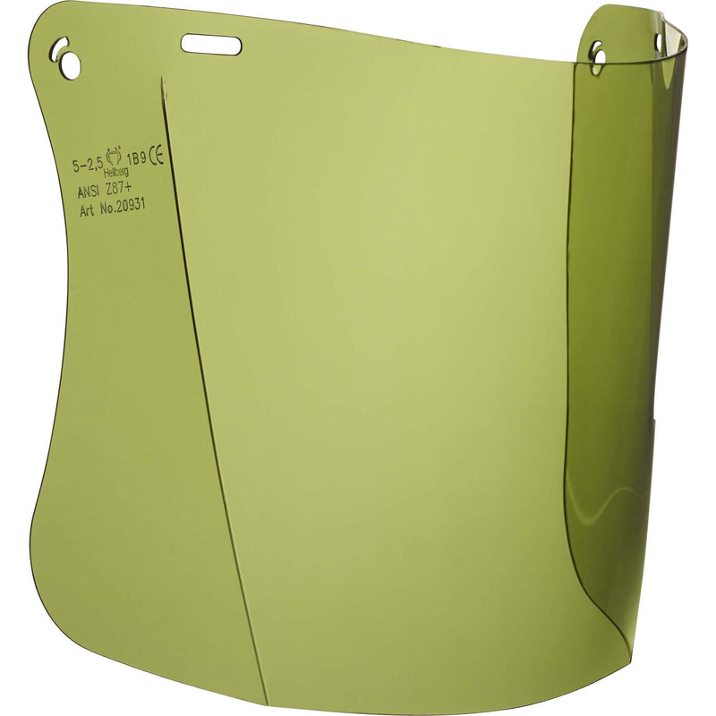 Hellberg - Zubehör/Ersatzteile für persönliche Schutzausrüstung SAFE PC grün 20931-001 Polycarbonat-Visier