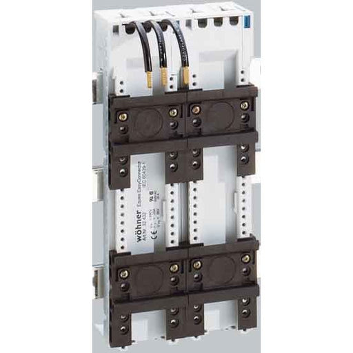 Wöhner - Sammelschienen-Adapter Sammelschienenadapter 32460 m.2 Tragschiene,63A − 4 Stück