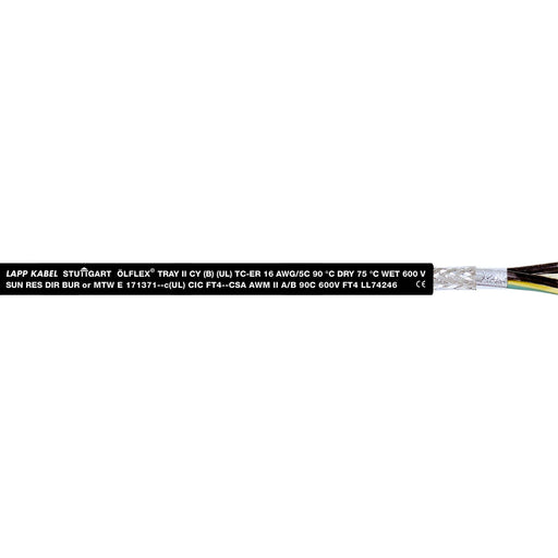 Lapp Kabel&Leitung - Energiekabel < 1 kV, für ortsveränderlichen Einsatz ÖLFLEX TRAY II CY 3G2,5 2214030
