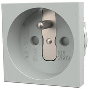 Mennekes - Schutzkontakt-Anbausteckdose Schuko-Steckdose 11665K 16A,2p+E,230V,ws − 100 Stück