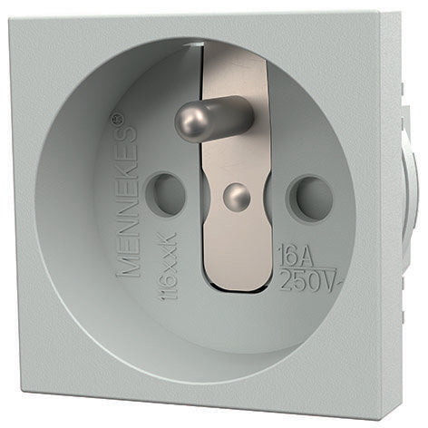 Mennekes - Schutzkontakt-Anbausteckdose Schuko-Steckdose 11665K 16A,2p+E,230V,ws − 100 Stück