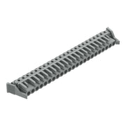 WAGO - Leiterplattensteckverbinder THT-Federleiste abgewink. 232-253/039-000 Rastermaß 5mm,grau − 10 Stück