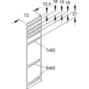 Niedax - Konsole für Geräteeinbaukanal Stabilisierungsprofil GSP 170/133 − 20 Stück