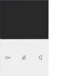 Elcom - Innenstation für Türkommunikation Video-Innenstation Komfort REA661Y AP 2Draht pws/glänz
