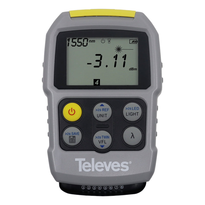 Televes - Antennenmessgerät Mini-Testgerät OPMVFLRJ45 f.LWL-Leiter OPM,VFL