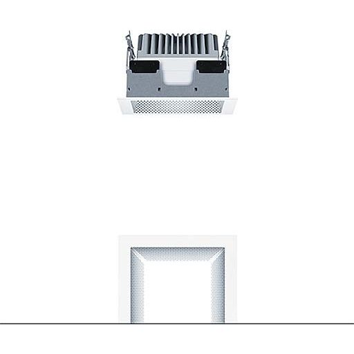 Zumtobel Group - Downlight/Strahler/Flutlicht LED - Deckeneinbauleuchte PANOS EVO #60816102 Q140H 840 LDO FAL WH