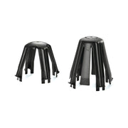 HellermannTyton - Leuchteneinbaugehäuse Deckenabstandhalter SpotClipII 148-00098 sw, PA66GF15 BK 10