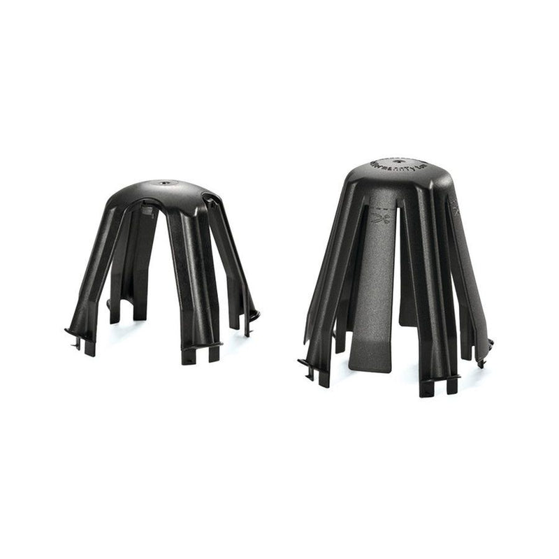 HellermannTyton - Leuchteneinbaugehäuse Deckenabstandhalter SpotClipII 148-00098 sw, PA66GF15 BK 10