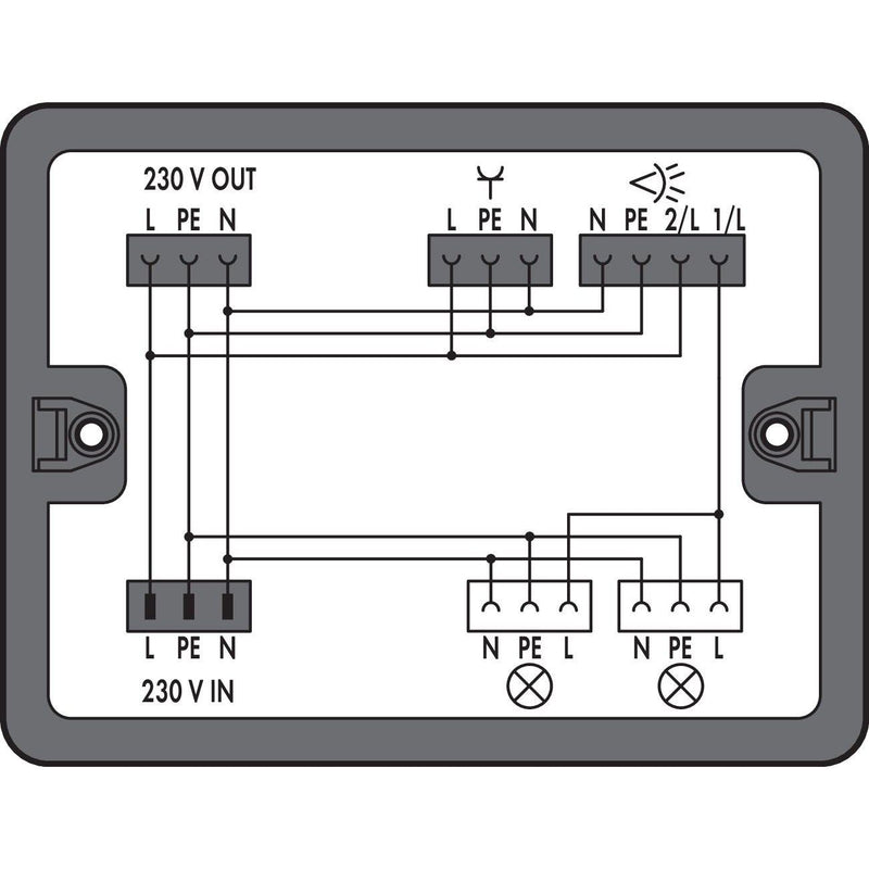 WAGO - Kompaktverteiler für steckbare Gebäudeinstallation Verteilerbox 899-631/180-000 1 Eingang,schwarz