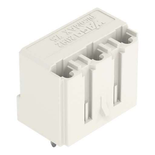 WAGO - Leiterplattensteckverbinder THT-Federleiste gerade 2092-3303 7,5mm,lichtgrau − 100 Stück