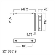 Zumtobel Group - Mechanisches Zubehör/Ersatzteile für Leuchten Anbauwinkel CROSSIGN #22171524