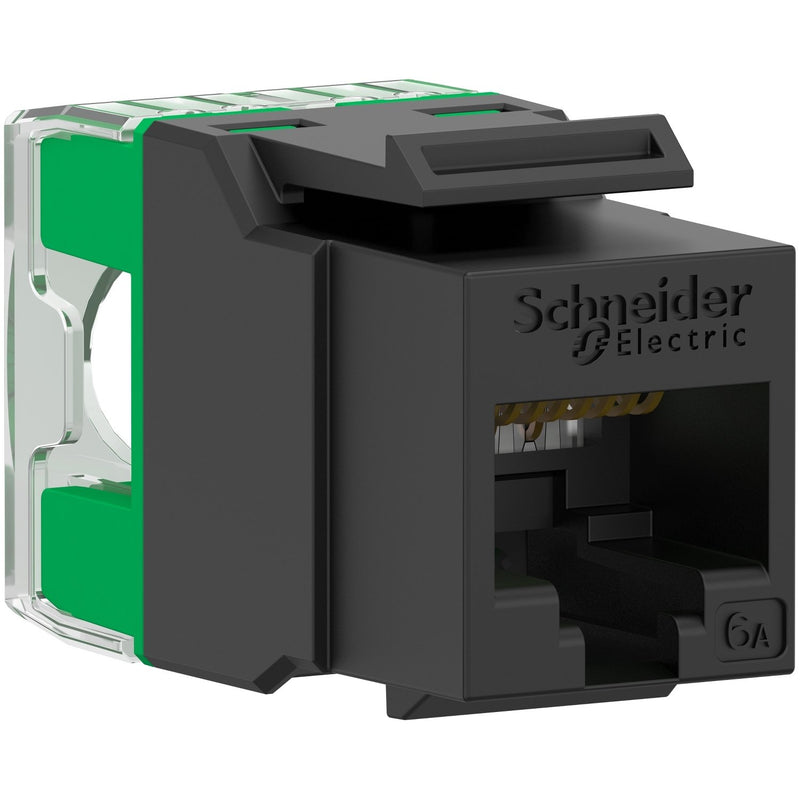 Schneider Electric - Modularer Steckverbinder Actassi Stecker S-110 RJ45 VDIB1736XUBK Keystone Ungeschirmt − 24 Stück