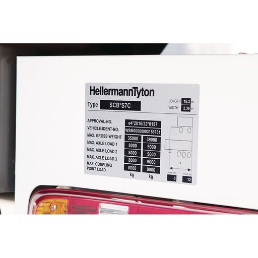HellermannTyton - Kennzeichnungsmaterial Typenschild Thermotransfer TAG101-74T1 250 STück auf Rolle − 250 Stück