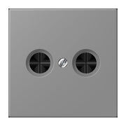 Jung - Einsatz/Abdeckung für Kommunikationstechnik Abdeckung für Antennendose LC 990 TV 203 gris 31 (32011)