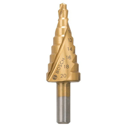Bosch - Stufenbohrer HSS-TiN, 4 - 2608597526 20 mm 8 mm 75 mm 9