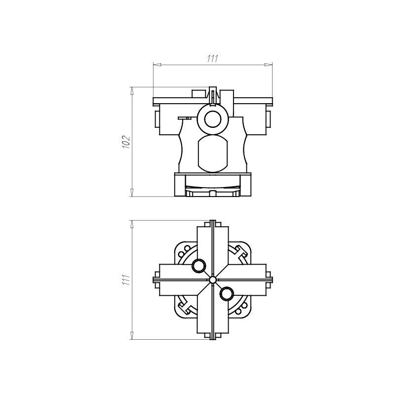 Kaiser - Dose, Gehäuse für Montage in der Wand/Decke Decken-Verbindungsdose 1245-62 99mm,Auslass 35mm