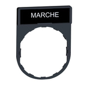 Schneider Electric - Bezeichnungsschild für Befehlsgeräte Schildträger 30x40mm ZBY2103 f. Geräte D22mm − 10 Stück