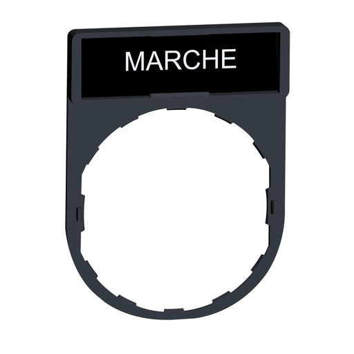 Schneider Electric - Bezeichnungsschild für Befehlsgeräte Schildträger 30x40mm ZBY2103 f. Geräte D22mm − 10 Stück