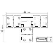 Nobile - Zubehör/Ersatzteile für Lichtschlauch/-band T-Verbinder 5er Set 5011510825