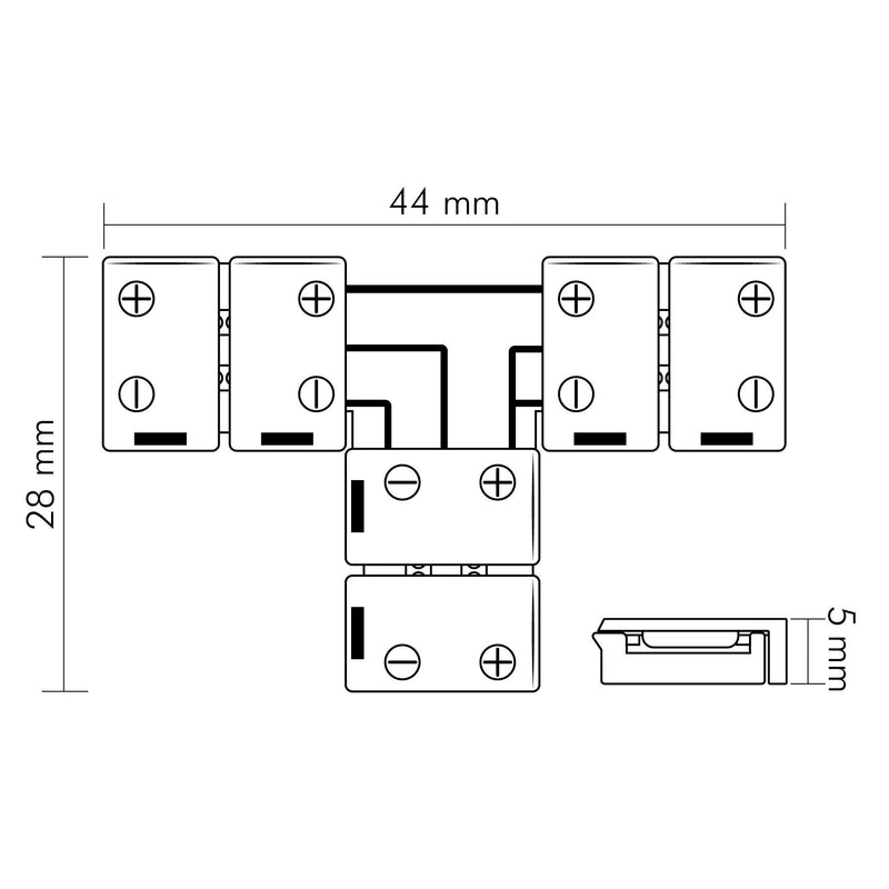Nobile - Zubehör/Ersatzteile für Lichtschlauch/-band T-Verbinder 5er Set 5011510825
