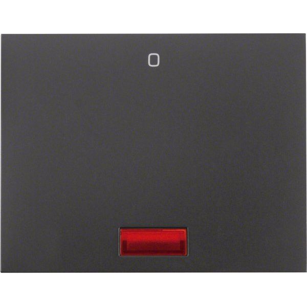 Berker - Abdeckung/Bedienelement für Installationsschalterprogramme Wippe mit roter Linse und 14177106 Aufdruck "0" K.1 ant