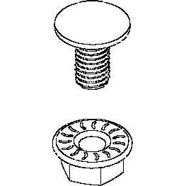 Niedax - Maschinenschraube/Bolzen Schraube FLM 8X13 F Flachrundkopf