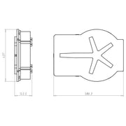 Kaiser - Leuchteneinbaugehäuse Gehäuse 1293-00 für Ortbeton