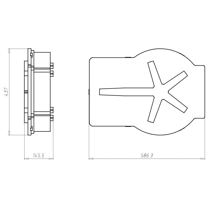 Kaiser - Leuchteneinbaugehäuse Gehäuse 1293-00 für Ortbeton