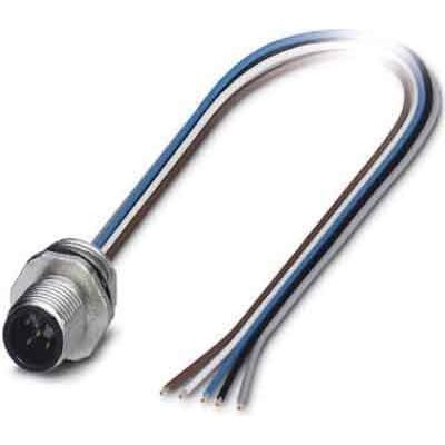 Phoenix Contact - Rundsteckverbinder, feldkonfektionierbar (Industriesteckverbinder) Einbaustecker M12 SACC-E-M12MS-5CON-PG Industrie -PG9/0,5