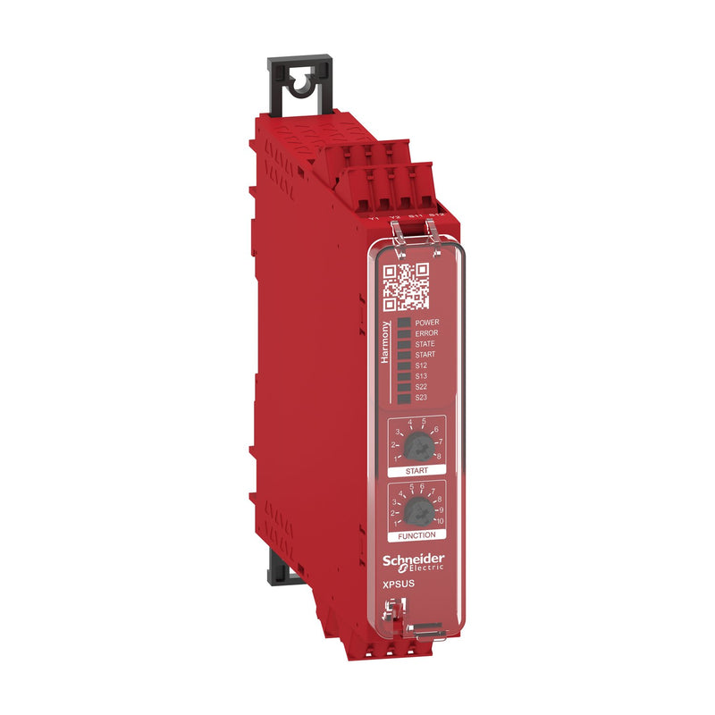 Schneider Electric - Gerät zur Überwachung von sicherheitsgerichteten Stromkreisen Sicherheitsrelais XPSUS32AC 10Fkt 2Kreise 2S 1T