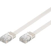 Goobay - Patchkabel Kupfer Flachkabel U/UTP Cat6 95150 weiß 0,5m