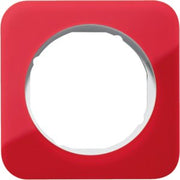 Berker - Abdeckrahmen Rahmen 1-fach 10112349 rot trans./polws glz