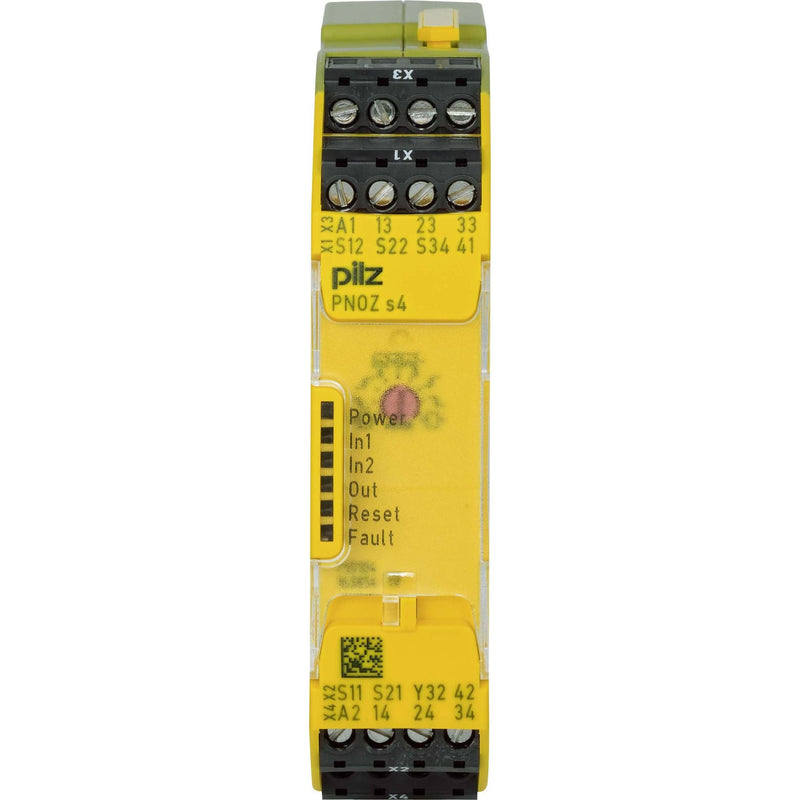 Pilz - Gerät zur Überwachung von sicherheitsgerichteten Stromkreisen Not-Aus-Schaltgerät PNOZ s4 #750104 24VDC 3 n/o 1 n/c