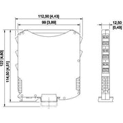 Stahl - Trennverstärker Messumformerspeisegerät 261386 Analog Eingang
