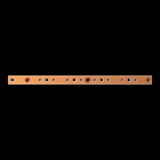 Striebel&John - Sammelschiene Kupferschiene lose ZX2521 30x10mm, L:524mm
