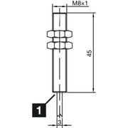 Di-soric - Induktiver Näherungsschalter Induktiver Näherungssensor INS-M08-B02PS-2C 2mm, bündig