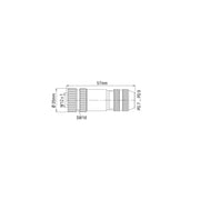 WAGO - Zubehör/Ersatzteile für Steuerungen konfekt. Steckverbinder 8p 756-9211/090-000 M12-Bu axial